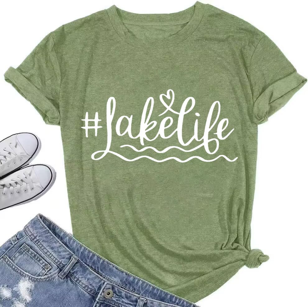 Womens Graphic Tees Funny Sayings Letter Print Casual Top Workout Basic Tunic Shirt