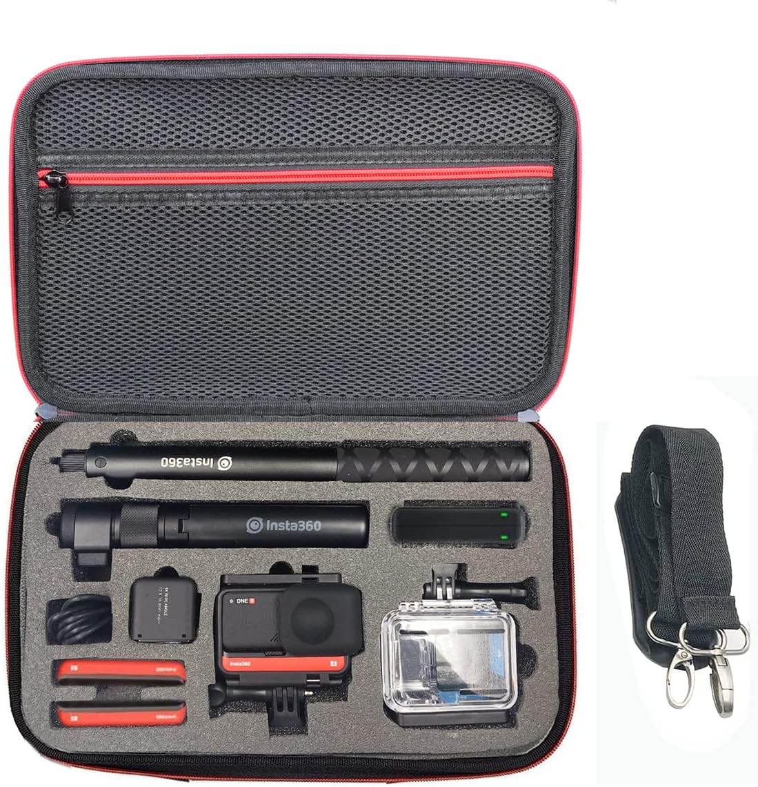 Carrying Case Hard Shell Bag for Insta360 Ace Pro, Ace, One RS and One R Twin Edition / 4K Edition / 1-Inch Wide Lens Edition