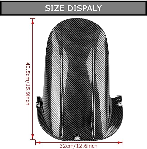 Miniatura 3 de Guardabarros trasero para motocicleta, protección contra salpicaduras, neumático a prueba de abrazo para YZF R1 1998 1999 2000 2001 (color de fibra
