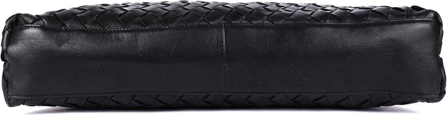 Handwoven Leather Tote Bag | Spacious & Lightweight Artisan | Handmade Woven Design | Perfect for Daily Use - Image 5