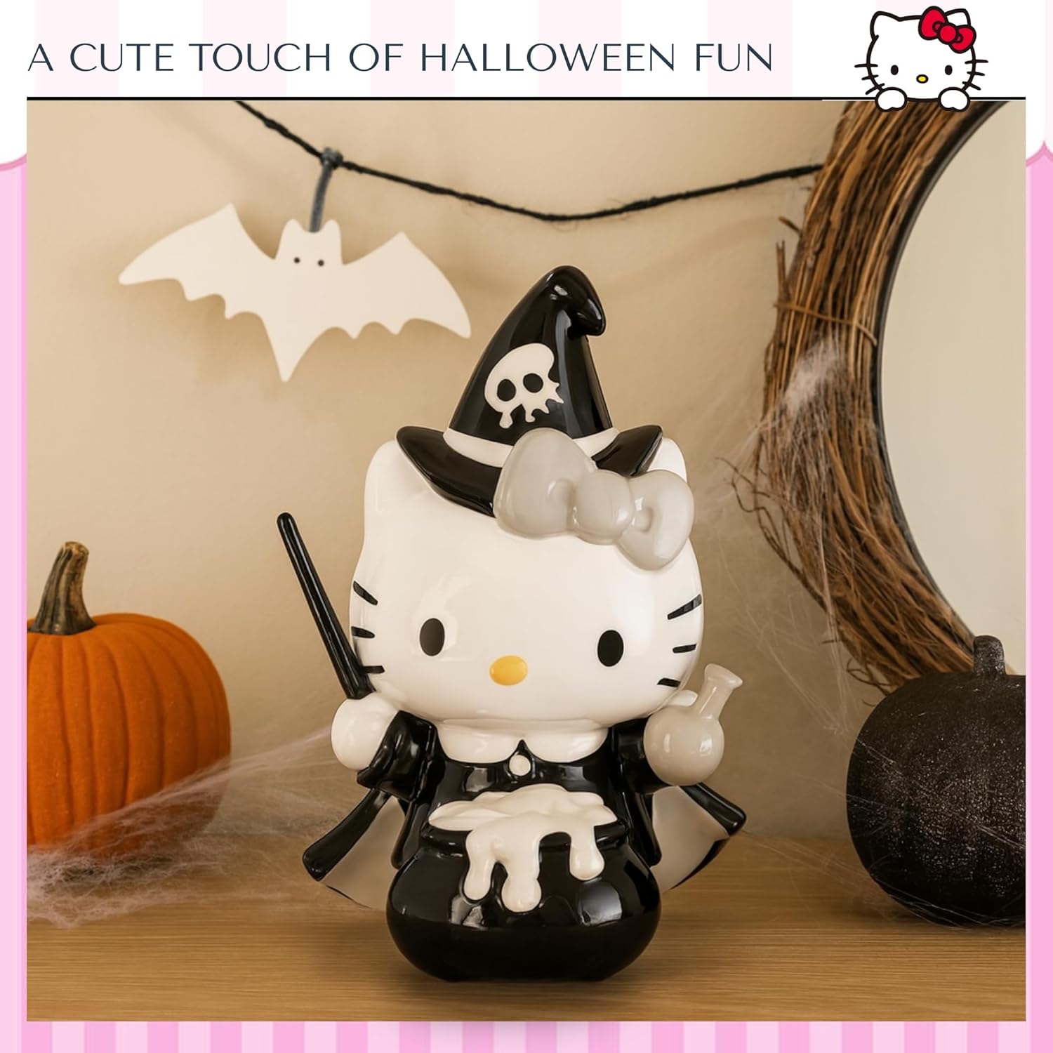 Blue Sky Clayworks Hello Kitty Brew Figurine, 5" L x 4.125" W x 7.25" H Created