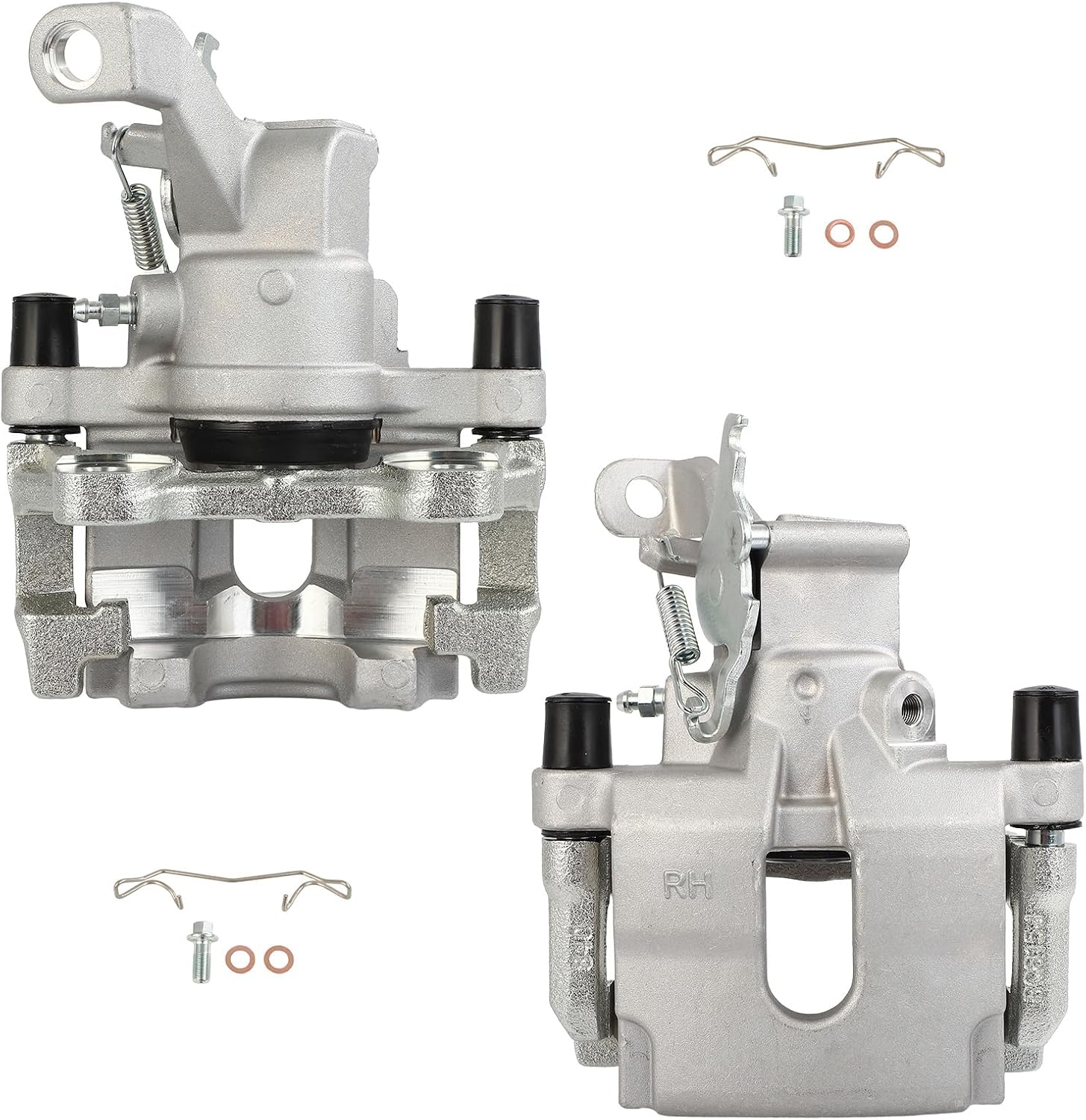 AUTOMUTO Rear Brake Caliper Assembly 2PCS 19B3896 19B3897 Fit For 2005-2008 For Jaguar For S-Type|2005-2009 For Jaguar For Vanden Plas|2009-2013 For Jaguar For XF