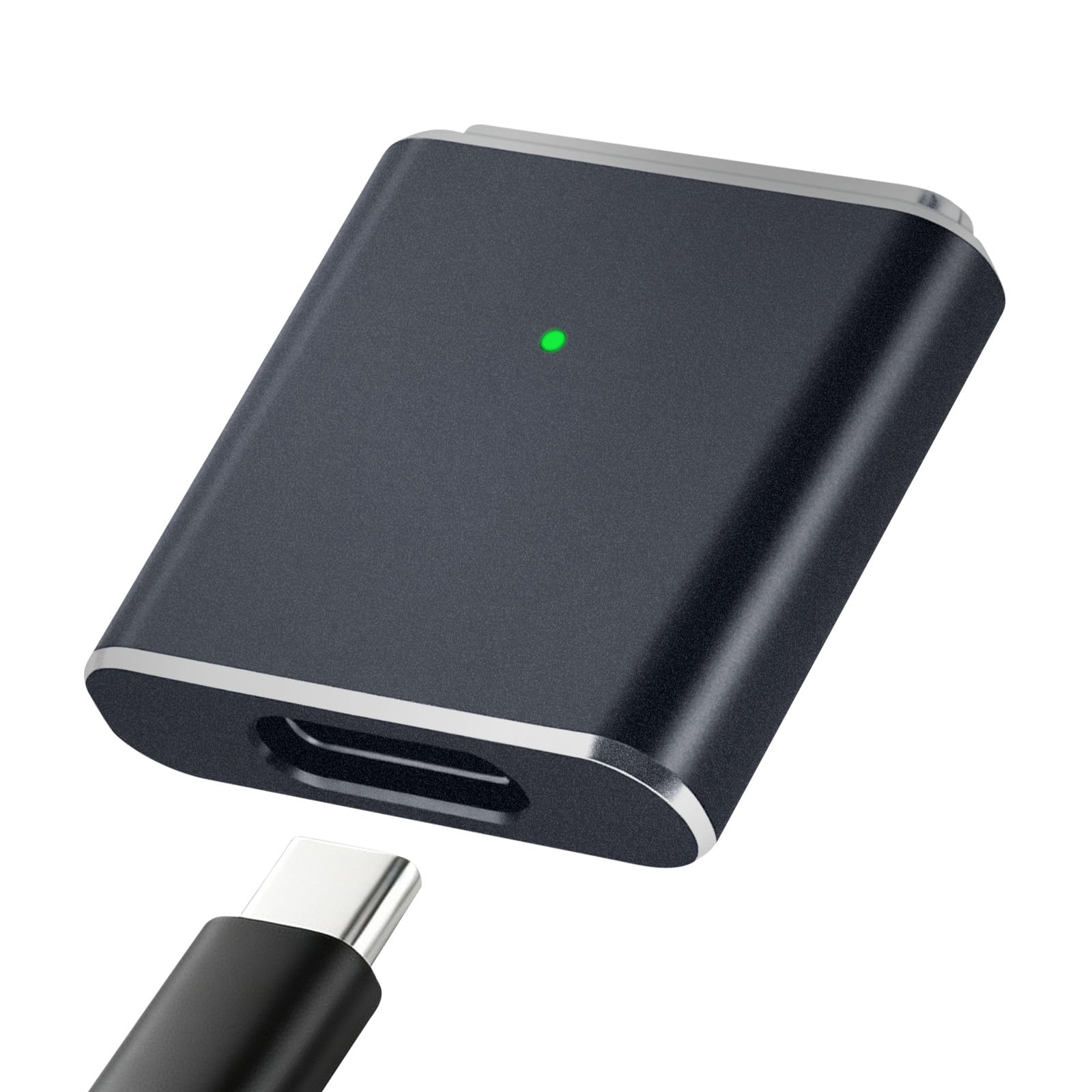 USB C Adapter kompatibel mit MagSafe 3, 100 W, Konverter Typ C Buchse auf Magnetisch 3, Schnellladung PD kompatibel mit MBook Pro/Air M1 M2 M3 M4 (14 Zoll / 16 Zoll)