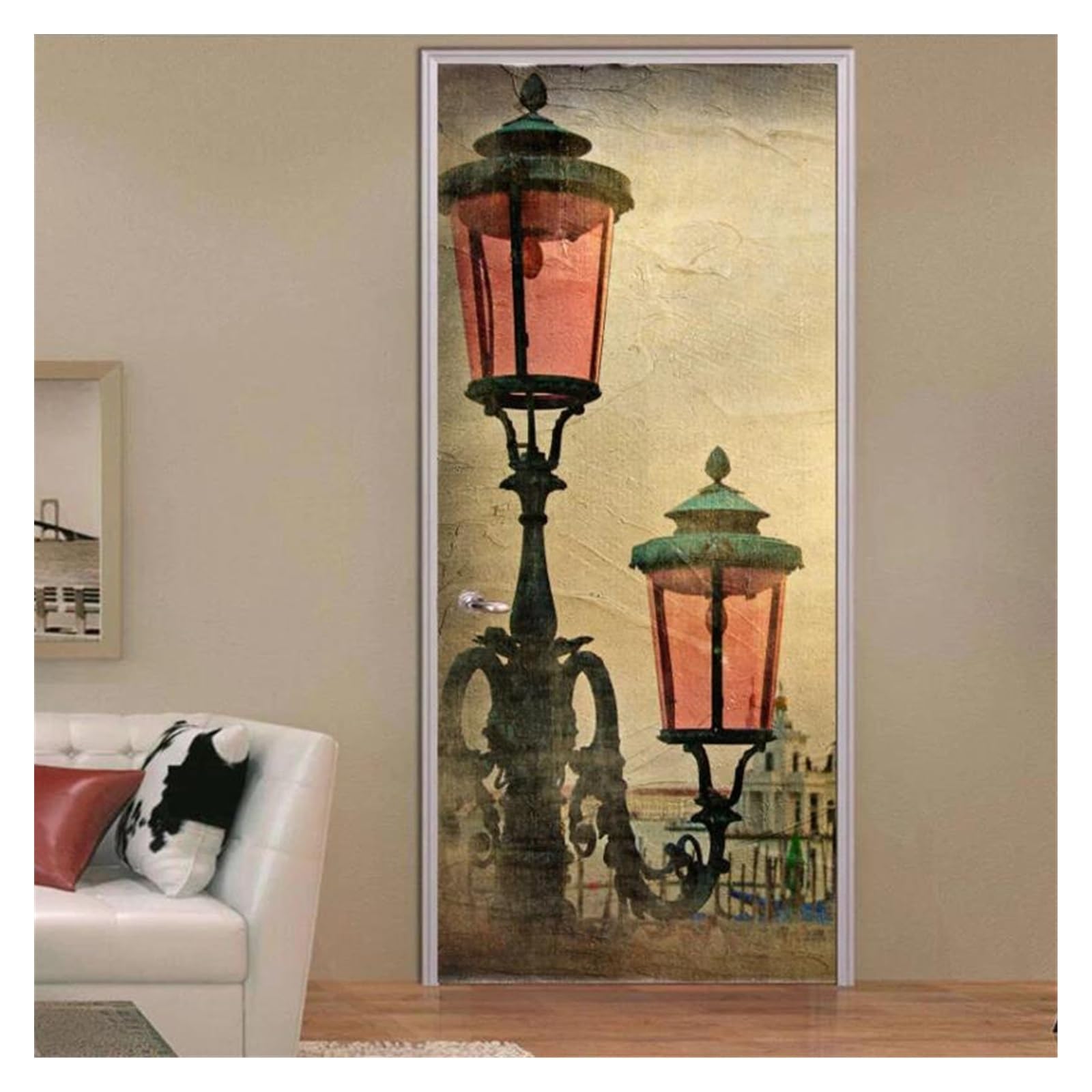 Decoration de la maison originale avec l'affiche d'art auto adhesive pour salon