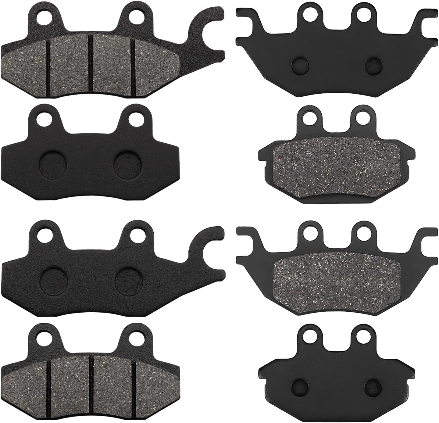 ZICOO Front and Rear Brake Pads for Kawasaki Mule Pro FXT FX KAF820 KAF 820 2015-2021, Mule Pro DXT DX KAF 1000 KAF1000 2016-2017