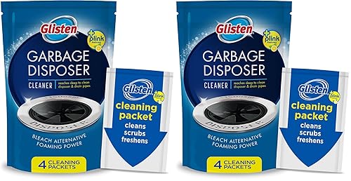 Glisten Garbage Disposer Cleaner, Odor Eliminator with Foaming Action, Removes