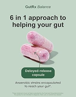 GutRx Balance – Probiotics for Women & Men with Akkermansia Probiotic & Christensenella, GLP-1 Alternative for Gut Health with Lactobacillus Plantarum, Gluten Free, Delayed-Release, 30 ct