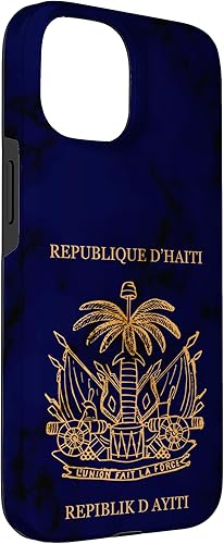 Vista 12 de iPhone 13 Pro Haití, haitiano, pasaporte de Haití, bandera de Haití. Funda