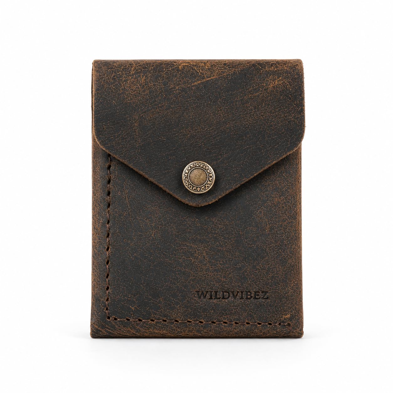 Snap Go Slim Skinny Fit Card Wallet for Men and Women | Eco Conscious Leather | Credit/Debit Card Holder | 3 Slots for Cash, Card & IDs | Stylish Pocket Purse | Money Organiser | Brown-image-41