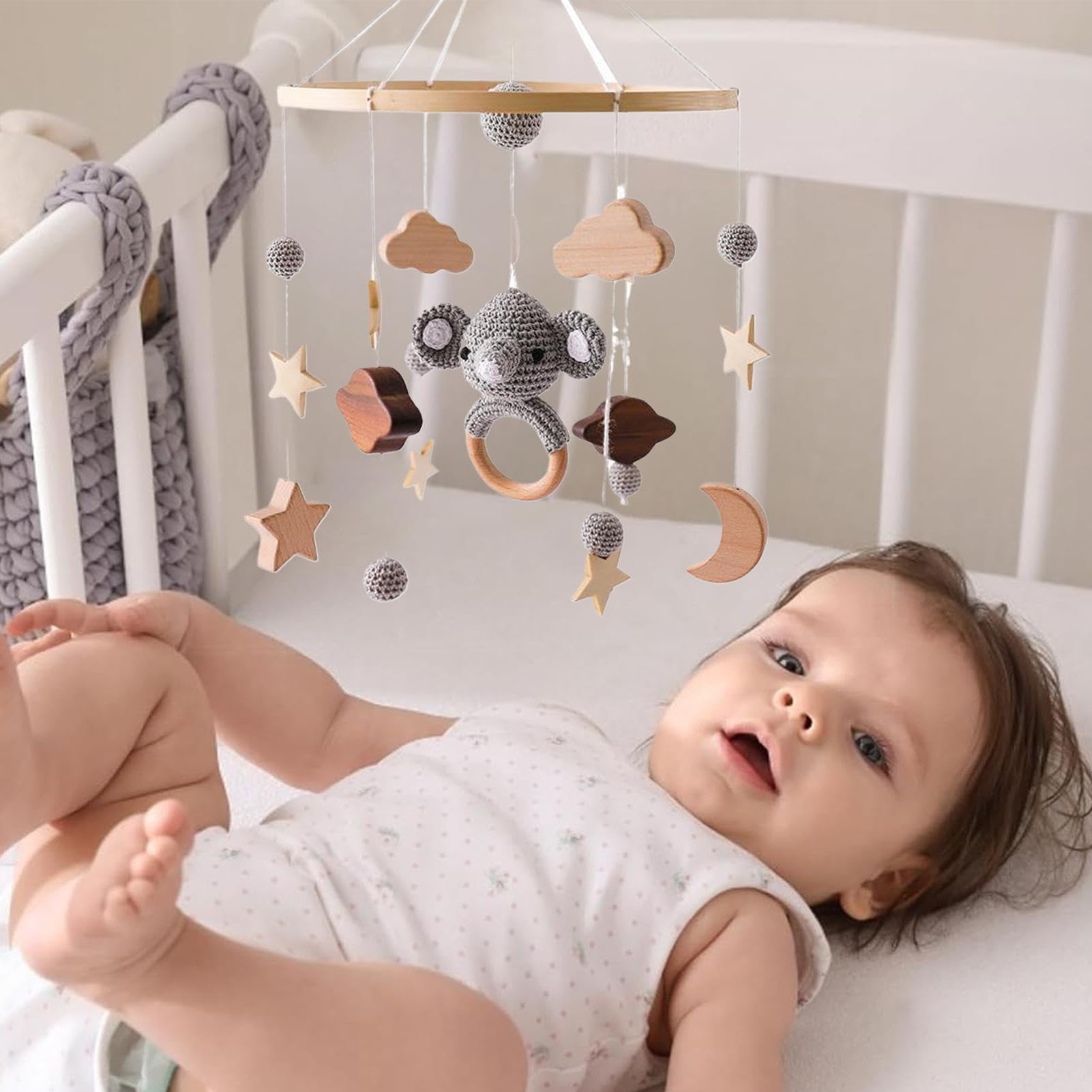 Giostrina per culla, Appendiabiti mobile per culla Giostrina per presepe in | Decorazioni per la cameretta dei bambini, campanelle a , giostrine per culla per