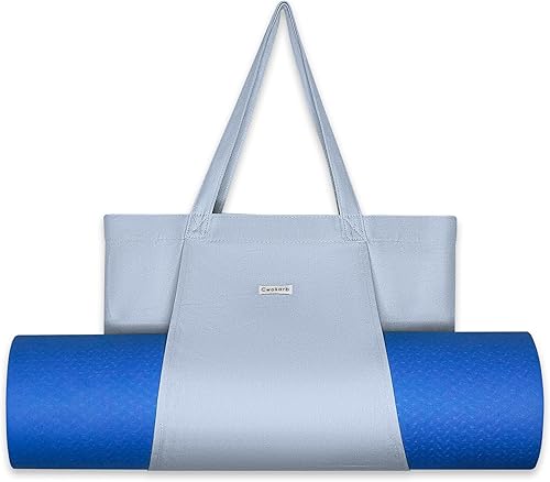 Miniatura 10 de Bolsas de yoga Cwokarb para mujeres con bolsas para esteras de yoga, tote de lona para pilates, bandolera para el hombro, para viajes, oficina