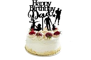 Happy Birthday For Dad Cake Topper, Best Dad Ever Cake Topper, Acrylic...