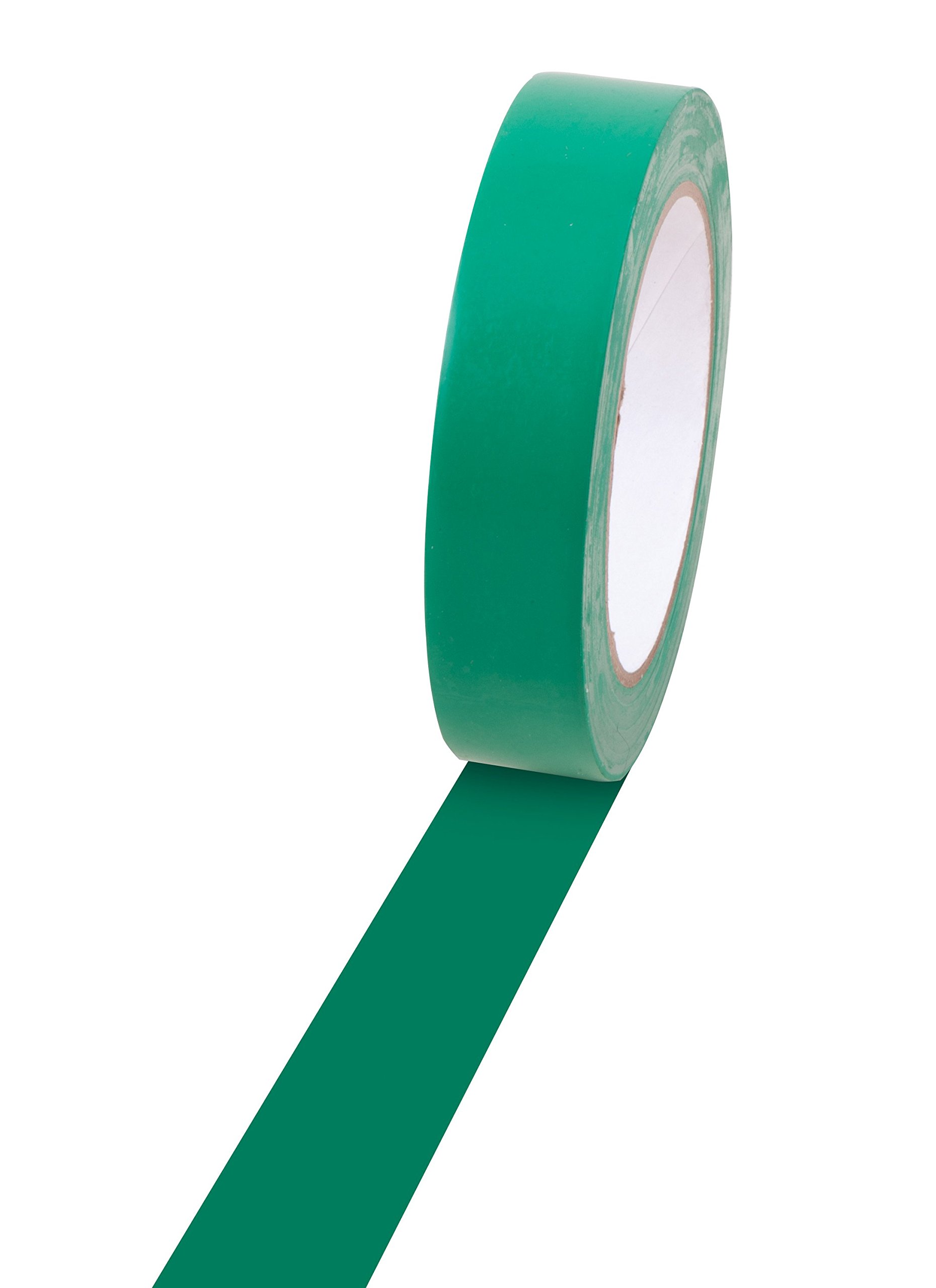 Champion Sports Vinyl Tape, 1” Wide x 60 Yards Long, Green - Durable Floor Marking Tape - Schools, Gyms, Restaurants