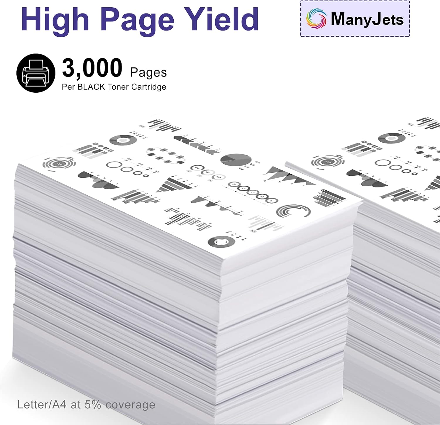 106R02777 Compatible Black Toner Cartridge Replacement for Xerox WorkCentre 3215 3215NI 3225 3225DNI Phaser 3260 3260DI 3260DNI 3052 Printer Toner Cartridge (Black,4-Pack)