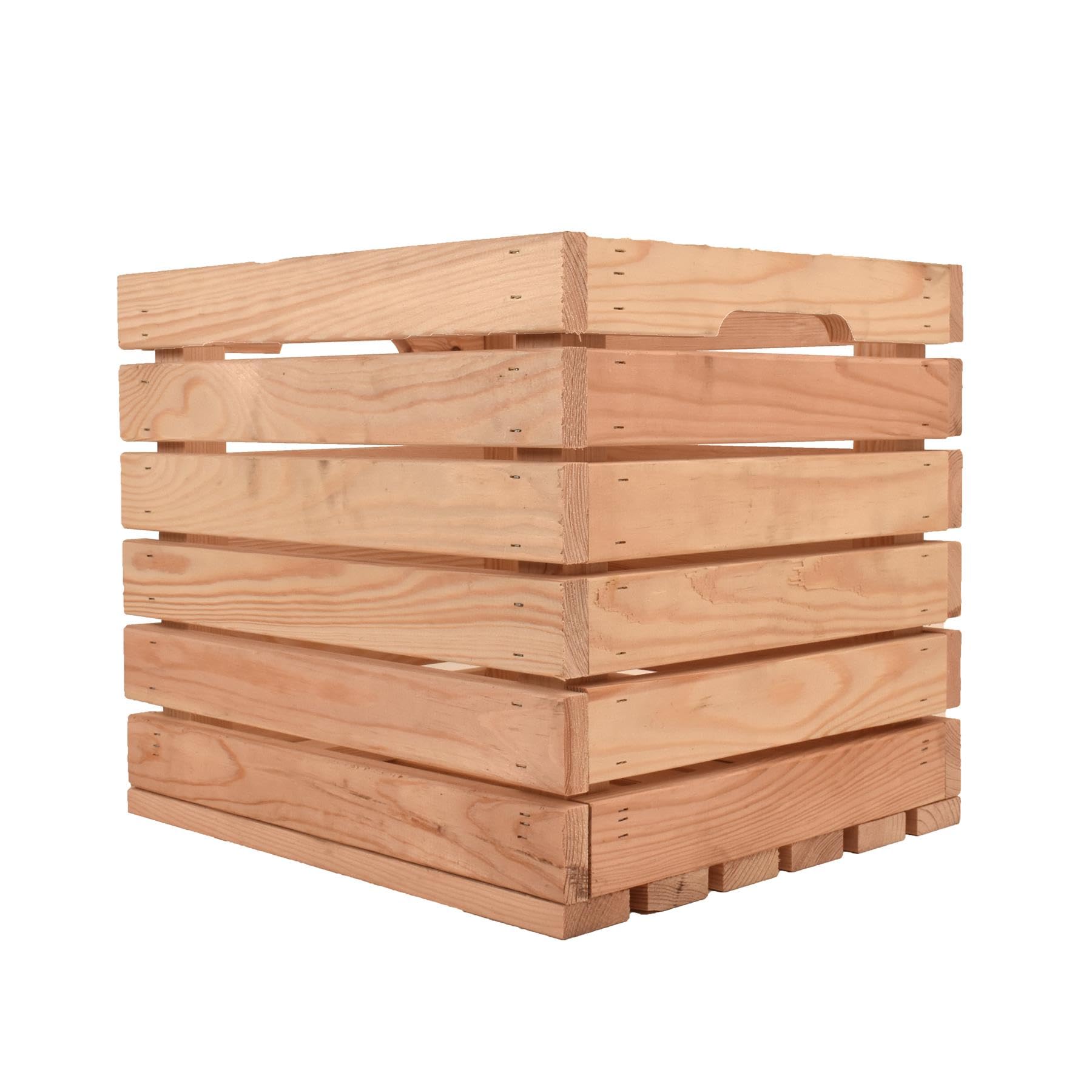 Snowdon Natural Timber, Wooden Storage Crate, (L) 37.5Cm (W) 33Cm (H) 32.5Cm, Home And Interior Panels
