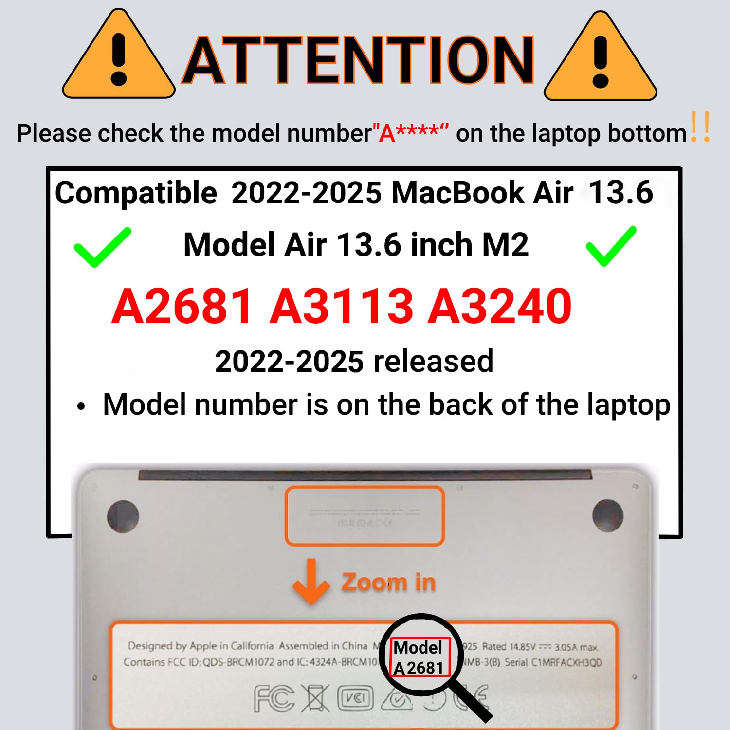Coque Compatible avec MacBook Air 13,6 Pouces Modèle A2681 A3113 A3240 avec Liquid Écran Retina, Mince Plastique Housse de Protection Étui Rigide & Couverture du Clavier, Marbre doré