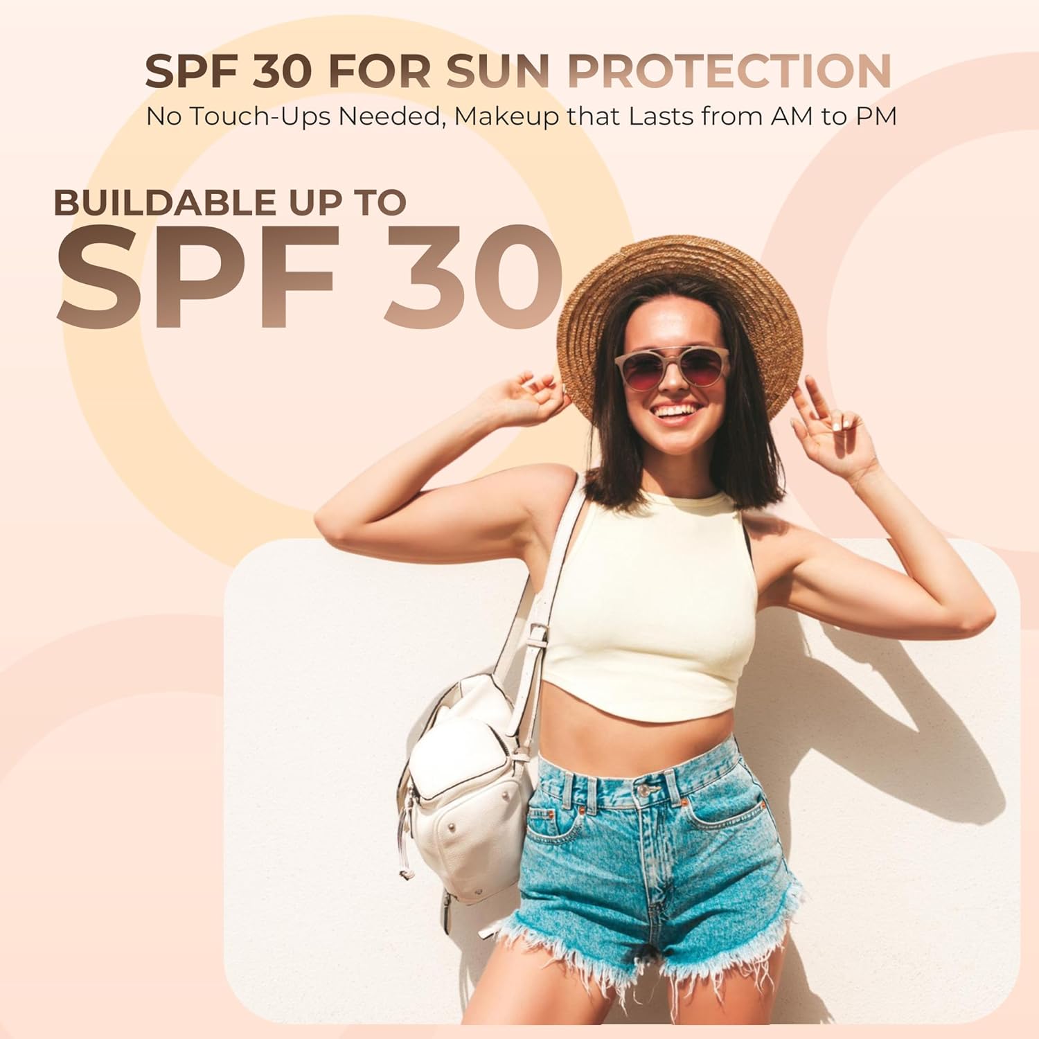 4pc Full Size Kit (Light) Mineral Makeup Matte Translucent Loose Foundation + Kabuki Brush + Concealer + Finishing Setting Powder + Bare Face Full Coverage SPF 30 All Skin Types Waterproof - Image 6