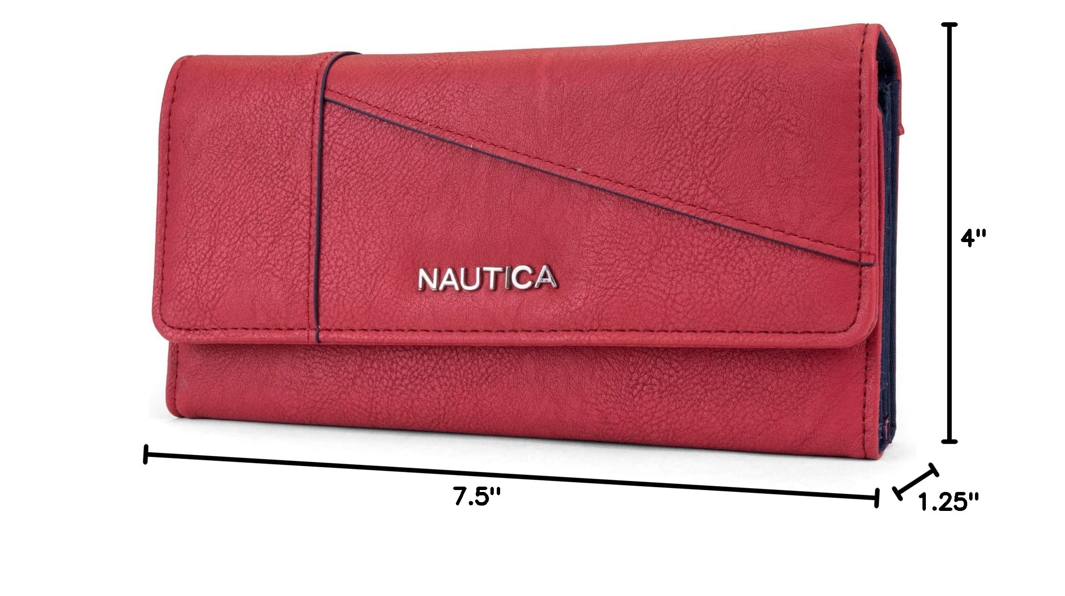 Nautica Money Manager RFID Slim and Small Wallet for Women - Credit Card Holder with Coin Purse and Zipper Wallet, Women's Clutch Organizer