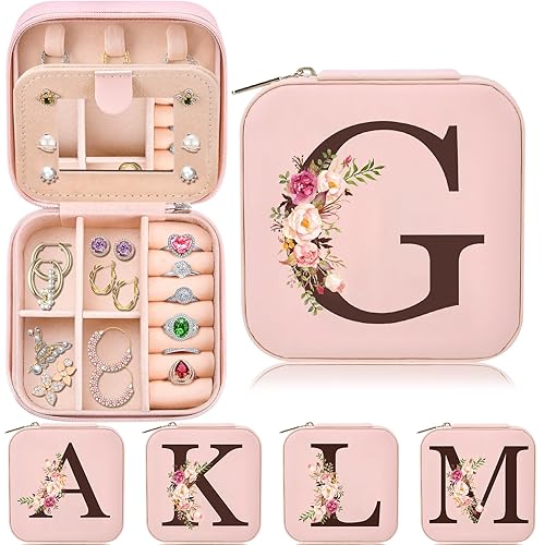 Christmas Stocking Stuffers for Women, Travel Jewelry Case Box Organizer