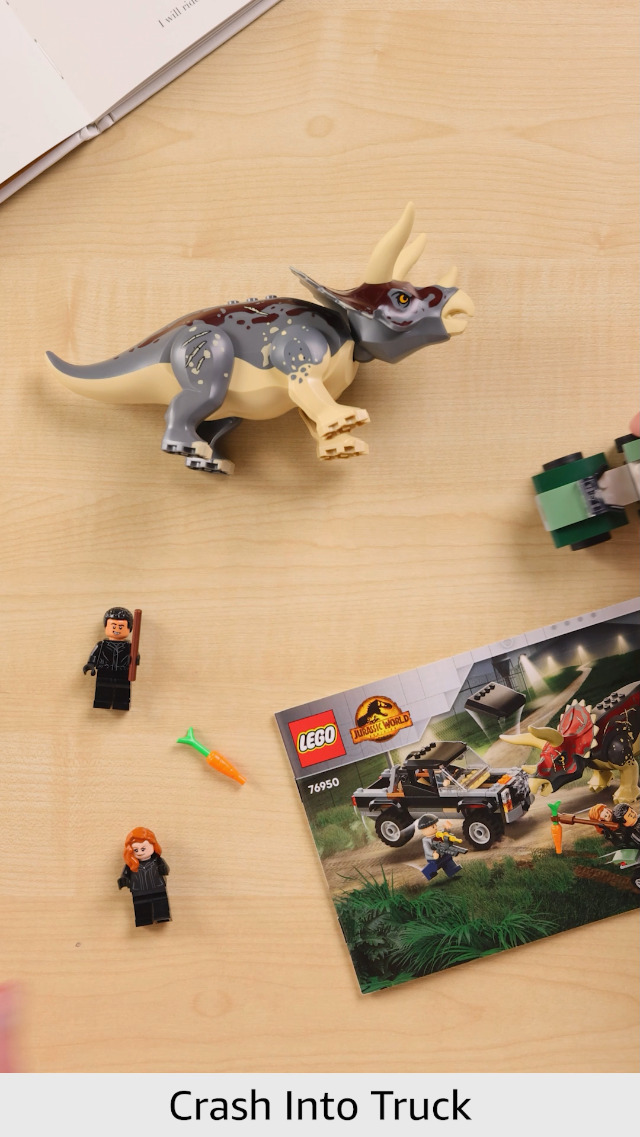 Amazon.com: LEGO Jurassic World 76950 Triceratops Truck Attack