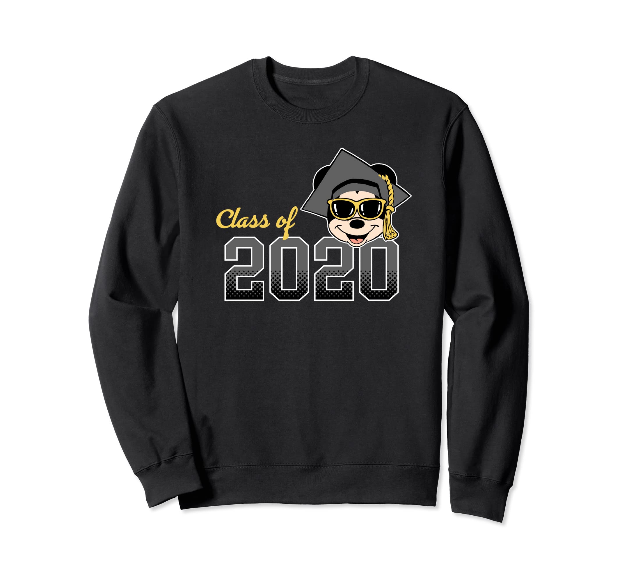Sweat-shirt Mickey Mouse Disney 2020 gris pull col rond coton - 2
