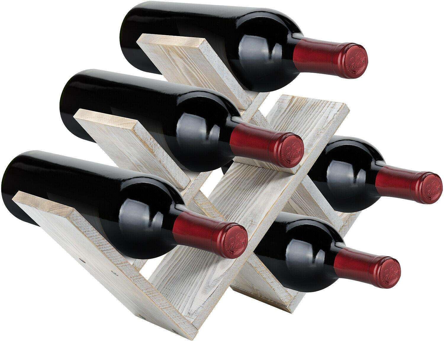 WDYB Rustic Wood Wine Racks - Floor Freestanding & ?ountertop Wine Holder Storage MagnifiQ Wine rack Wine racks Wine cabinet Wine storage Wine rack cabinet Liquor rackn