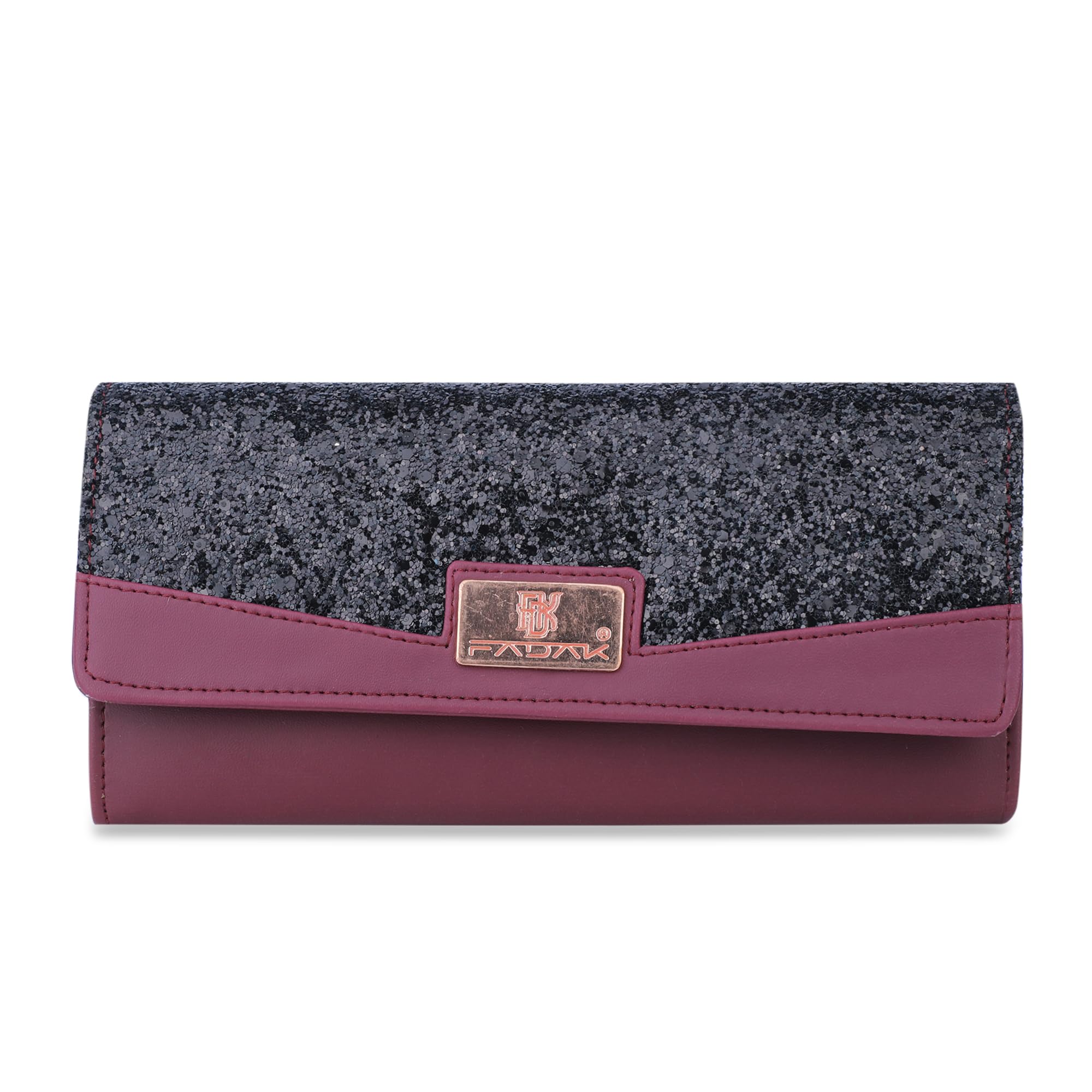 fadak Women's Purse with Wallet, Faux Leather (Black)-picture-12