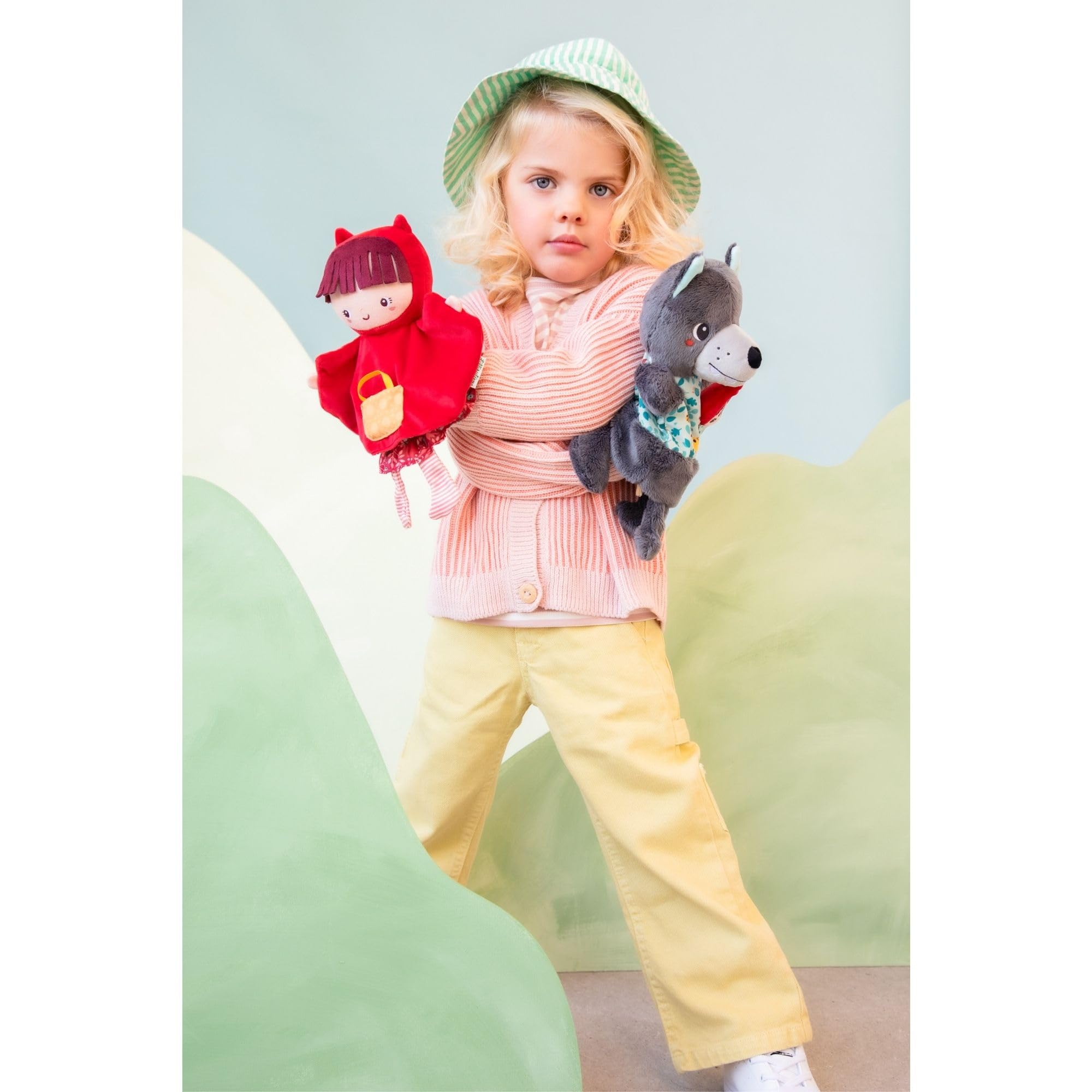 Lilliputiens - Handpuppe Rotkäppchen - Interaktives Spielzeug für Kinder - Perfekt, um das bekannte Märchen und andere Geschichten zu erzählen - Fördert Fantasie und Kreativität - Ab 2 Jahren
