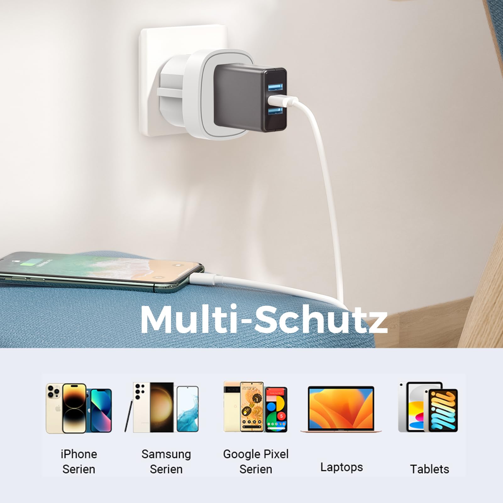 Adaptateur Prise USA Vers Europe – 2 Pièces, Mini Format, Pour Voyager Aux États-Unis Avec Vos Appareils