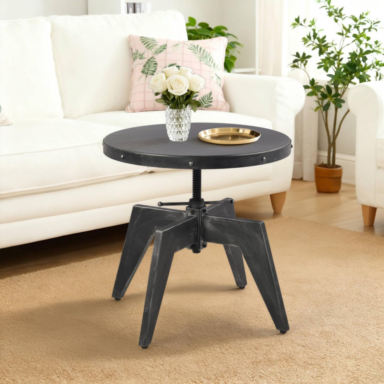 Amazon.com: Lisuden Industrial Coffee Table 27.6