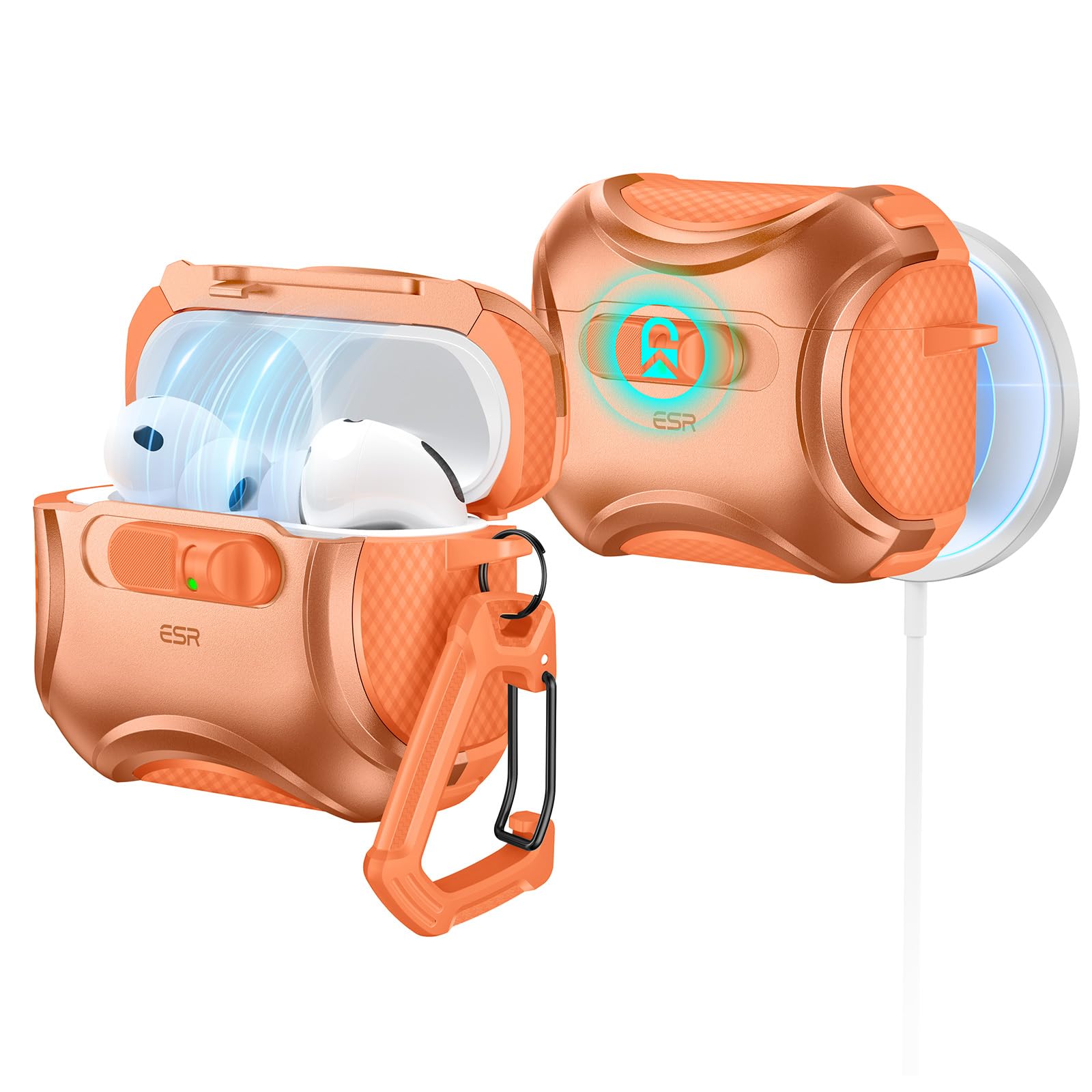 Amazon | ESR AirPods Pro3 ケース（2025）MagSafe充電 USB-Cケーブル 