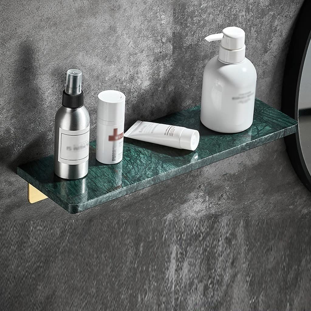 Étagère de douche en marbre 40cm, support mural robuste pour cosmétiques
