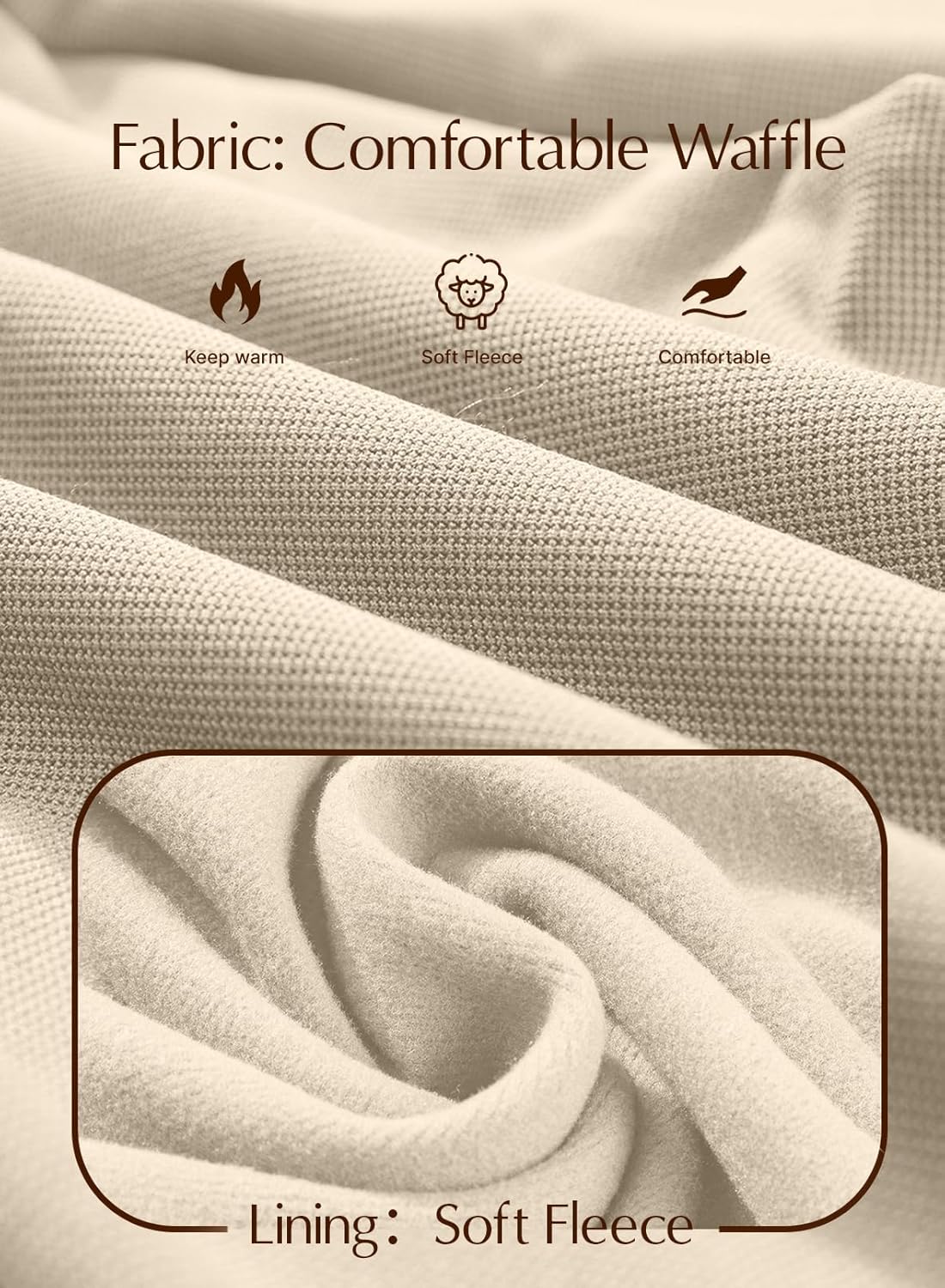 EVALESS Women's Fleece Lined Pants Wide Leg High Waisted Knit Palazzo Pants Business Casual Work Trousers with Pockets - Image 5