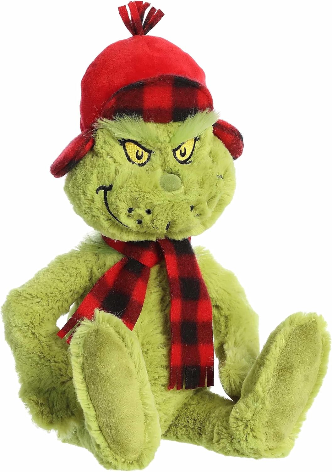Aurora® Whimsical Dr. Seuss™ Wilderness Grinch Stuffed Animal - Officially Licensed Plush for Imaginative Play - Perfect for Kids and Adults - Green 11 Inches
