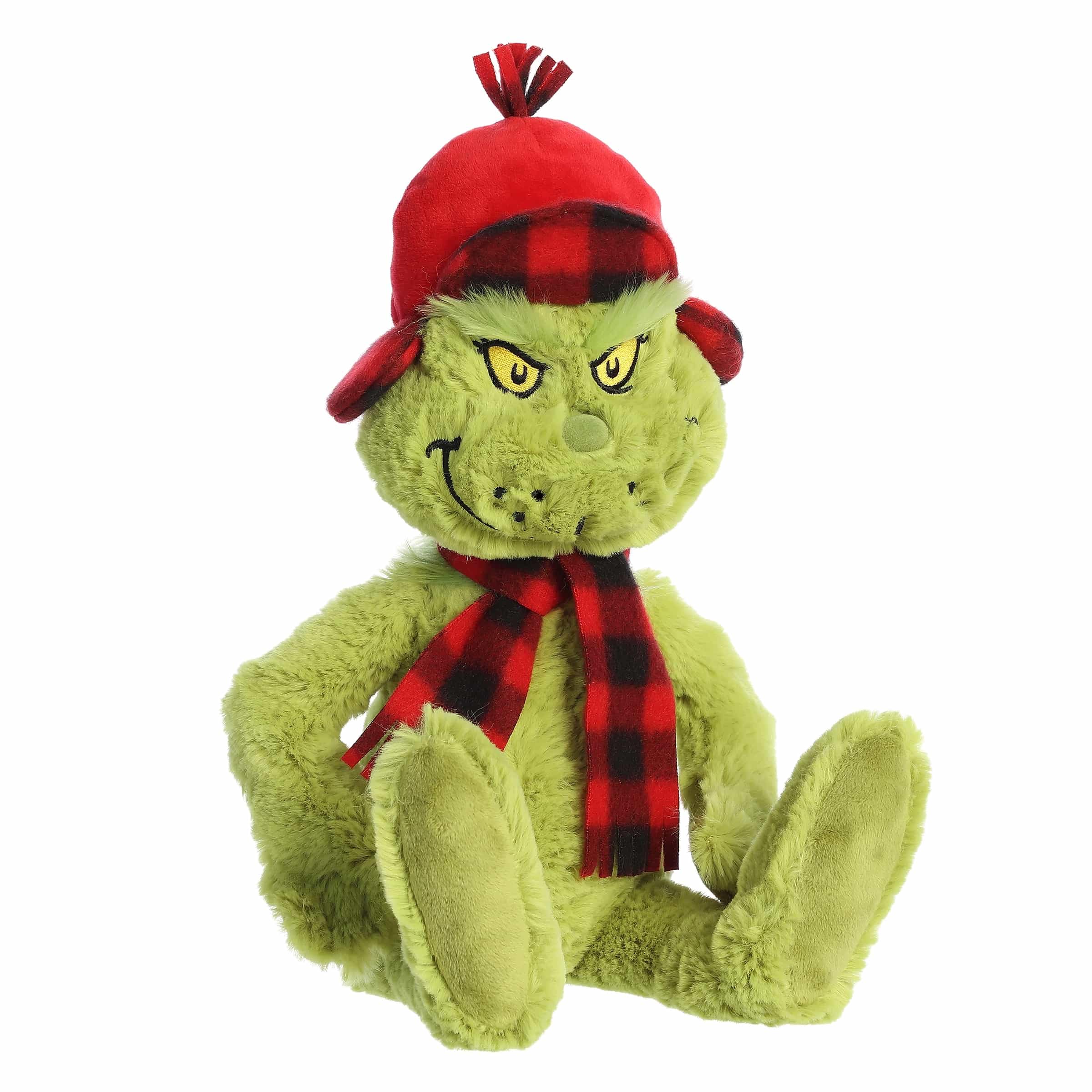 Aurora Whimsical Dr. Seuss Wilderness Grinch Stofftier - Offiziell lizenzierter Plüsch für fantasievolles Spielen - Perfekt für Kinder und Erwachsene - Grün 27,9 cm