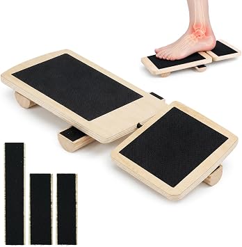 Ankle Balancing Board, Foot Balance Board, Wooden Foot Strengthener Trainer, Ankle Strength Trainer for Stability Training, Sprain Recovery, Plantar Fasciitis