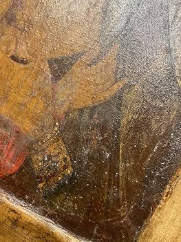 『真作肉筆』ギィ・セラドール画伯　高島屋証明書　絵画 油彩 教会　聖母　マリア 真作肉筆』ギィ・セラドール画伯 高島屋証明書 絵画 油彩 教会