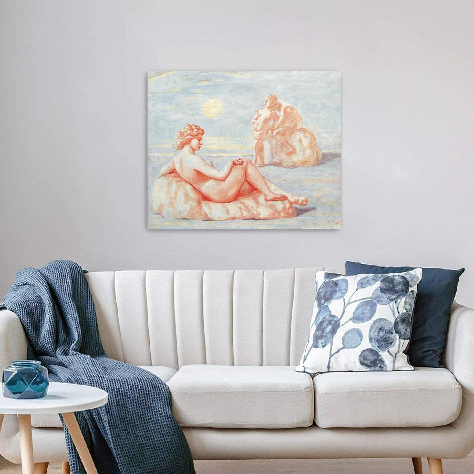JZSDGB Giorgio de Chirico Słynny artysta na płótnie, sztuka ścienna, reprodukcje obrazów, plakaty, wola stanu, obrazy graficzne do dekoracji biurowych, 20 x 25 cm, bez ramy