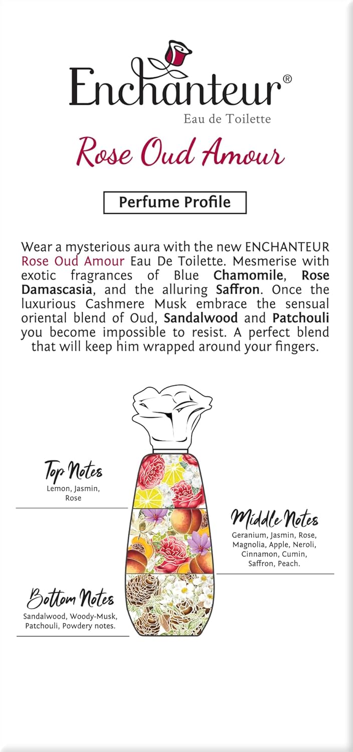 Professional | Enchanteur Rose Oud Amour Eau De Toilette - 100ml | Long Lasting Fragnance | For Women 2026 - view 2
