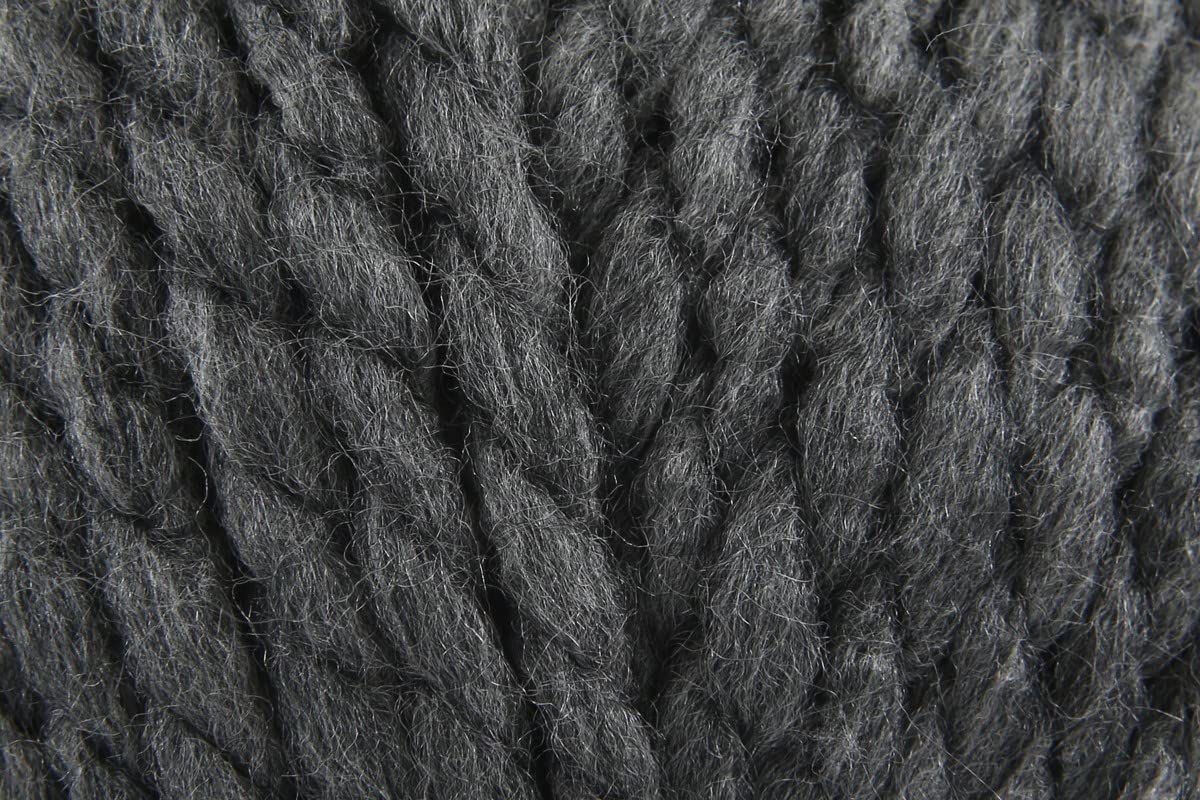 Hayfield Bonus Super Chunky Crochet Yarn, 100% Acrylic Knitting Wool for Cushions, Scarves, Headwear & Blankets - 100g Ball - Dark Grey Mix (790) - Single (1 Ball)
