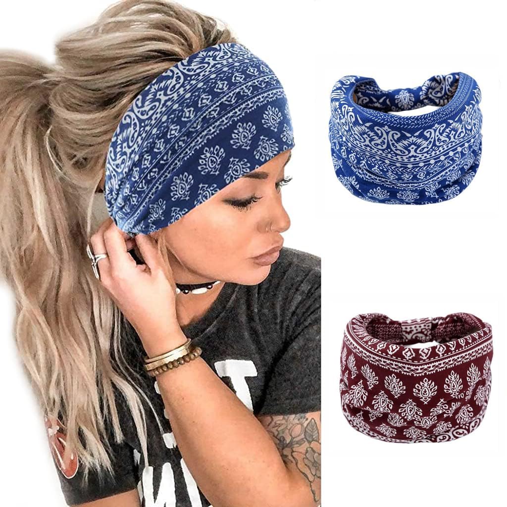 FITVERT Fashion Headbands For Girls | Headbands For Women | Fashion For Women and Girls | Cute Hairband for Women‘s Hair | Wear for Fashion, Yoga, Running & Travelling - Pack of 2 (B0D299RRK1) Amazon Price History, Amazon Price Tracker