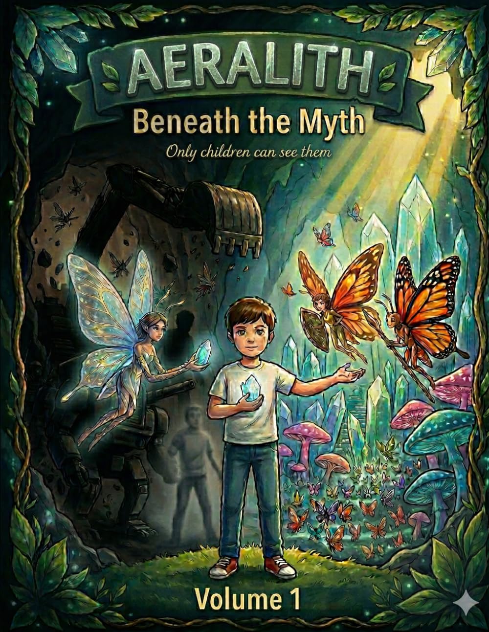 AERALITH: Beneath the Myth: A Fantasy Coloring Story Book About a Hidden World Beneath Your Feet