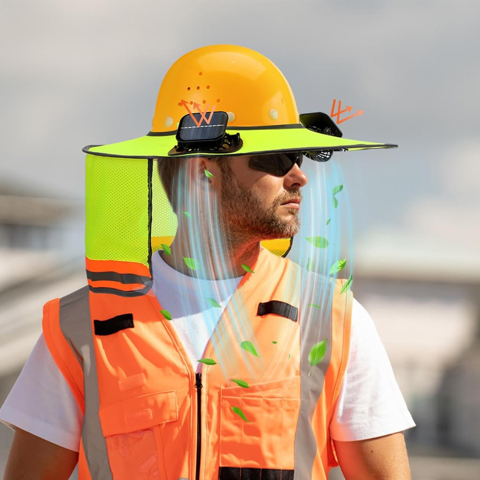 Visière de casque de protection légère pour les collations et bandana avec