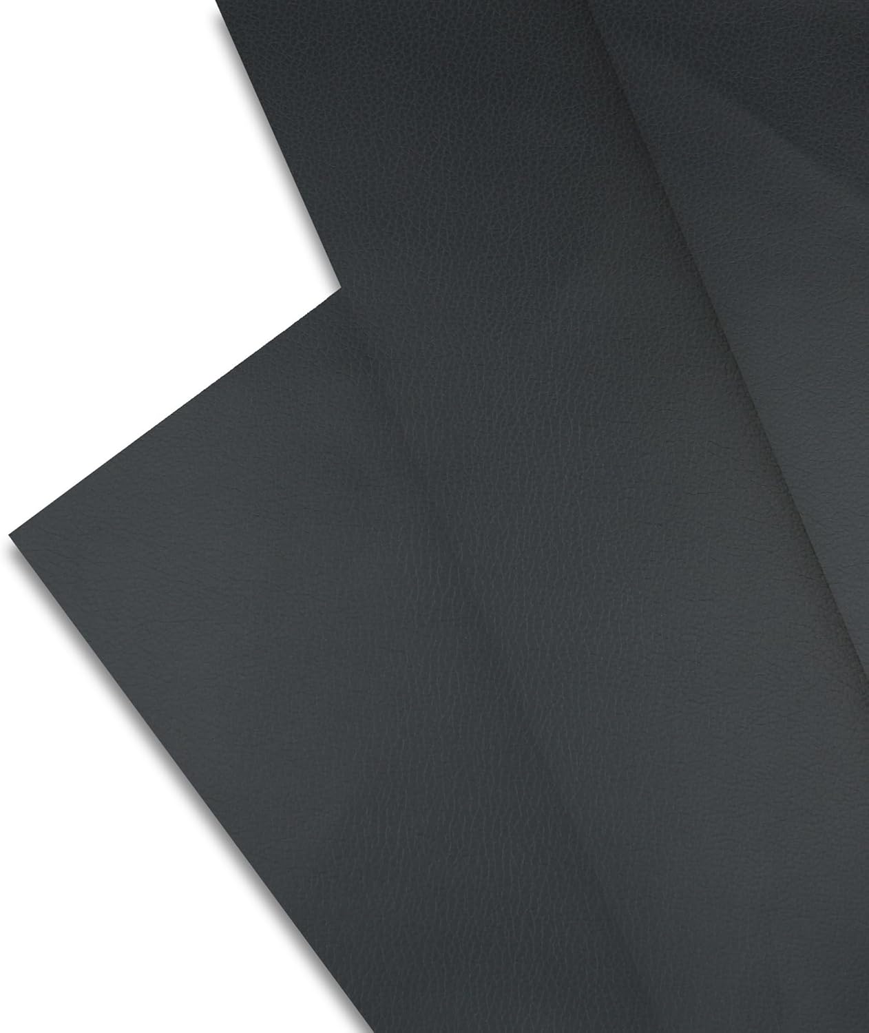 Majestic Giftware PU Faux Leather Fabric 6 Yard (CFE17-54X216)| Black Synthetic Vinyl Faux Leather Sheets by The Yard for DIY Crafts, Upholstery | Waterproof & Easy to Clean - 54" X 216" 6 YARD E17-black