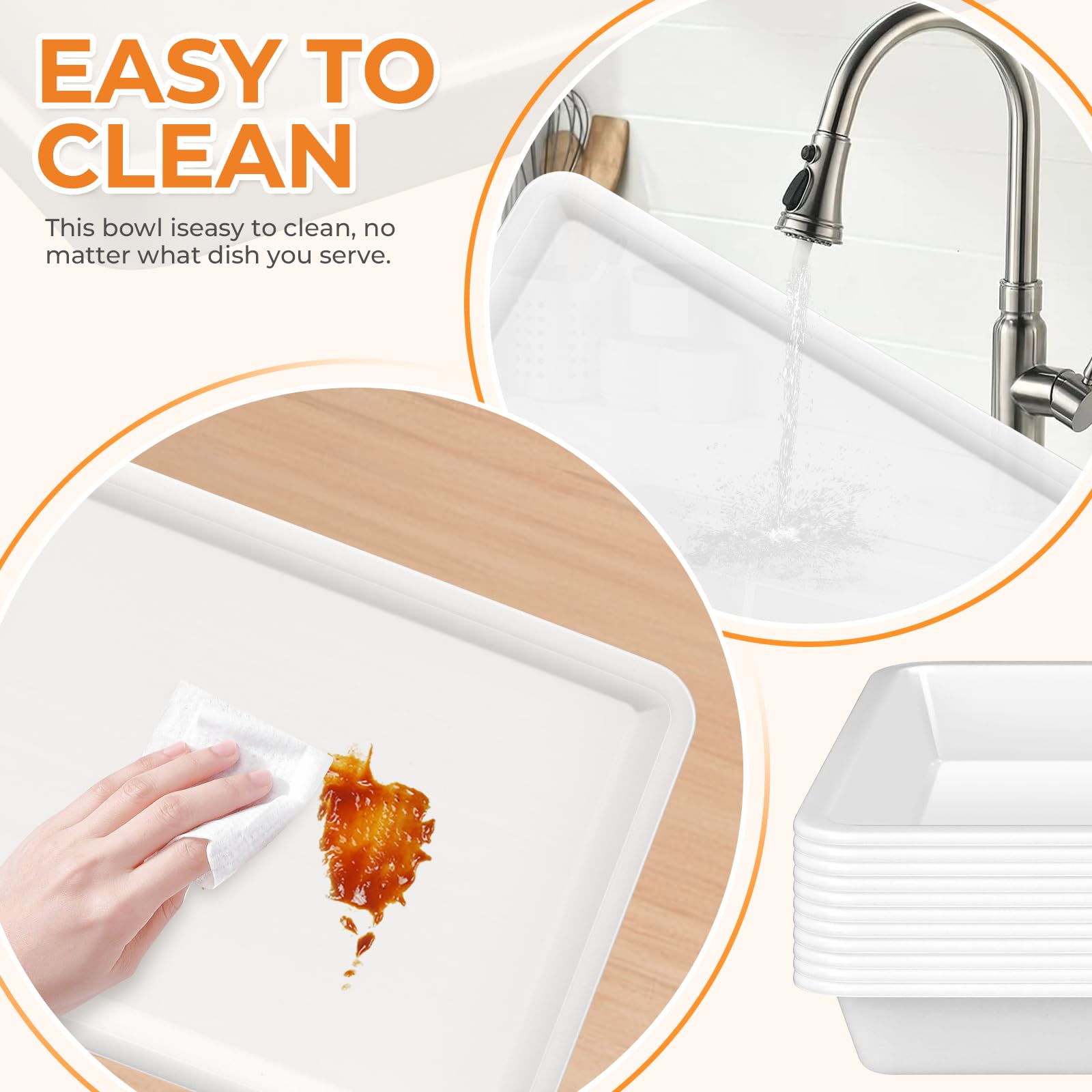 CZWESTC 12 PCS Plastic Paint Trays, Stackable White Art Tray for Building Blocks, Beads Sorting, DIY Projects, Painting, Small Craft Trays for Kids (11 x 8.2 Inch) - Image 4