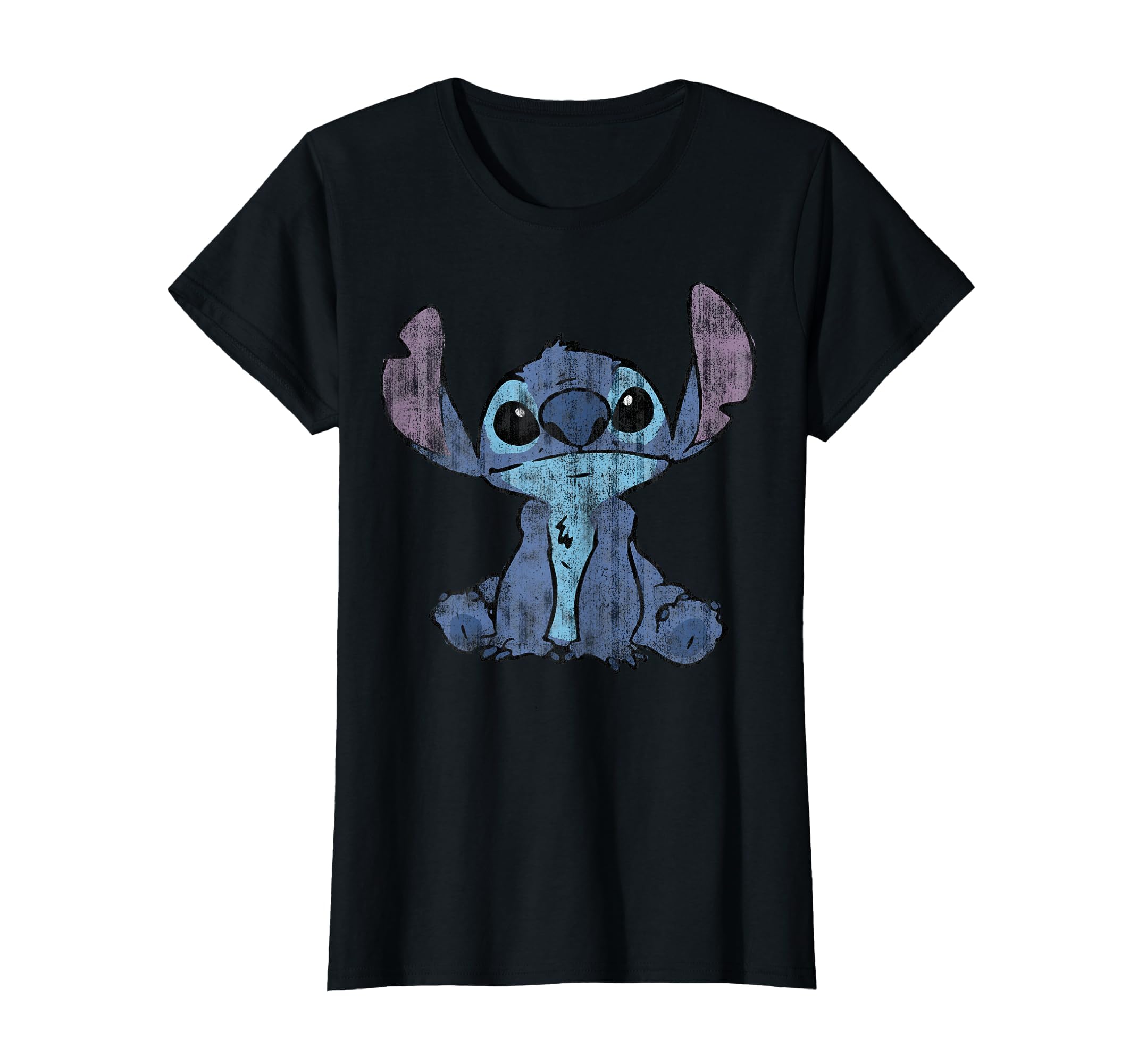 Disney Lilo &amp; Stitch Distressed Stitch Portrait T-Shirt