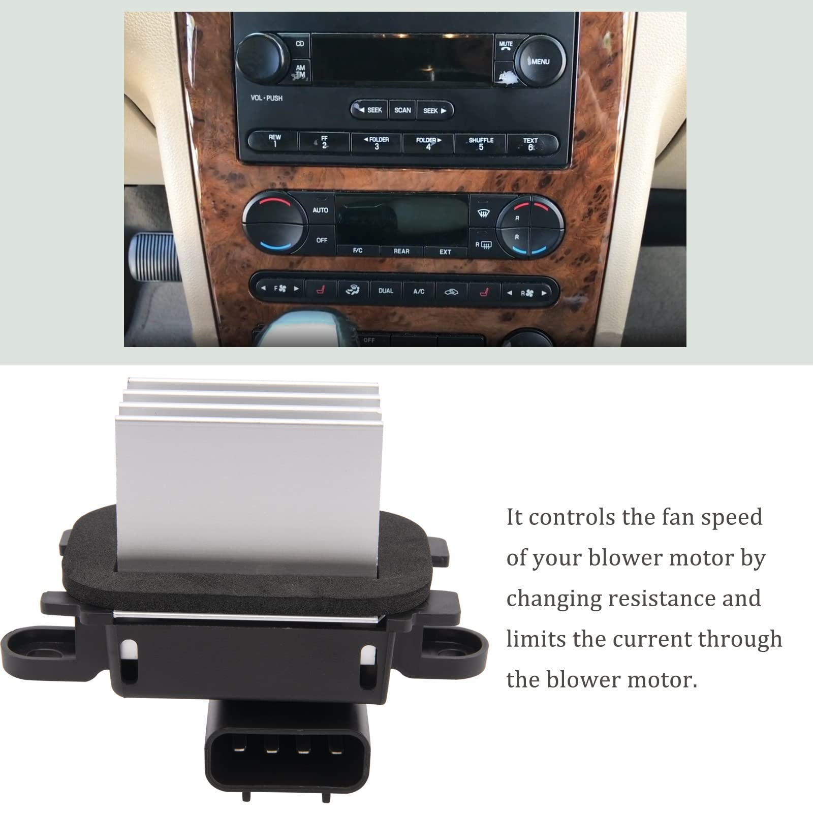 HVAC Blower Motor Resistor Compatible with - Key Features