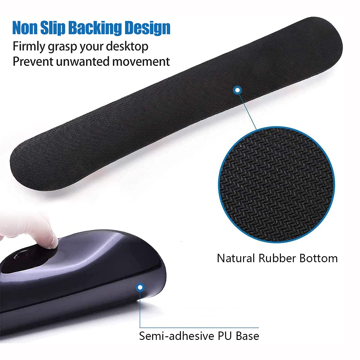 Juego de reposamuñecas para teclado y alfombrilla de mouse con posavasos, cita inspiradora para mantenerse positivo, trabaja duro y haz que suceda, alfombrilla de mouse con base de poliuretano