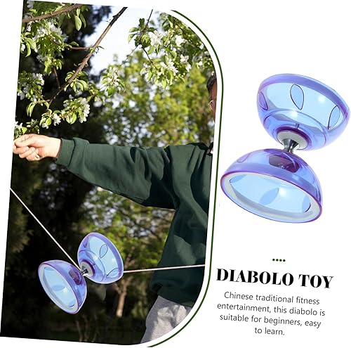 Miniatura 3 de FELTECHELECTR 1 Unidades Diábolo Yoyo para niños, traje morado, rodamientos de bolas, Yoyo chino Yo Yo Yo para niños, juguetes profesionales para