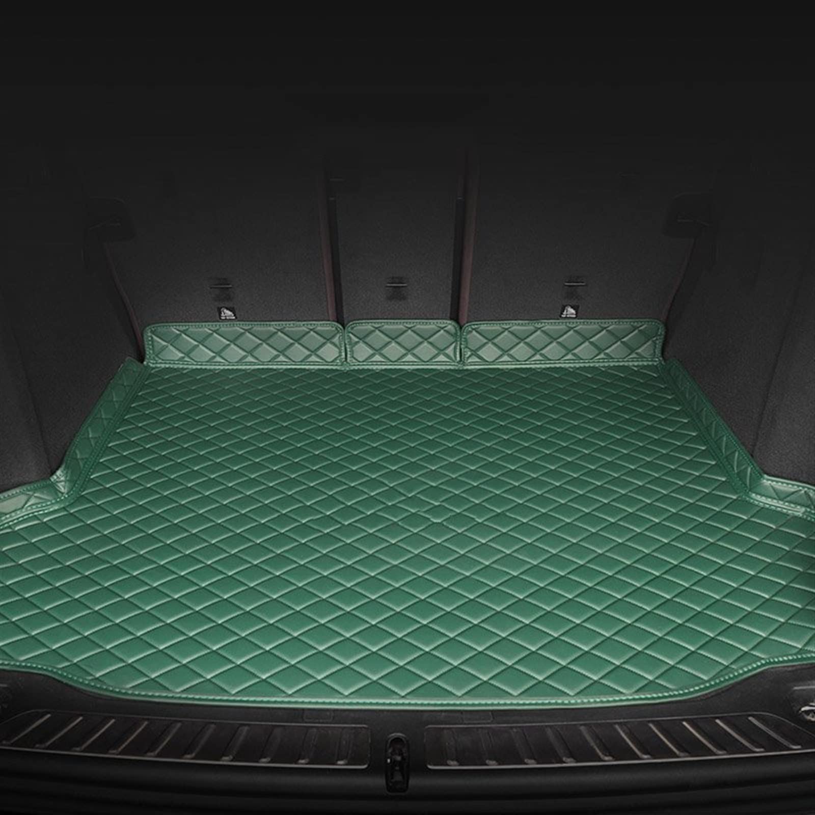 Tapis de coffre sur mesure en cuir vert pour Toyota RAV4 XA50 2019-2020